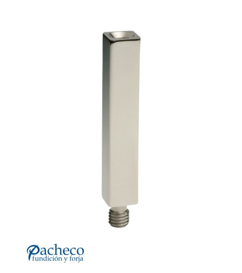 Separador Roscado Cuadrado para Barandillas de Acero Inoxidable 316 Brillo y Satinado