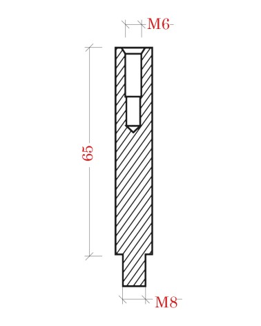 Separador Roscado Cuadrado para Barandillas de Acero Inoxidable 316 Brillo y Satinado