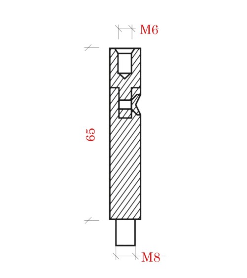 Separador Roscado Inclinado Cuadrado para Barandillas de Acero Inxoidable 316 Brillo y Satinado
