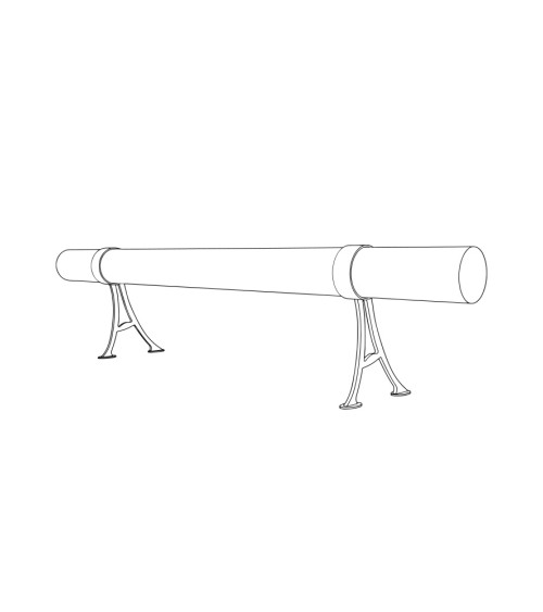 Soporte para Pasamanos Redondo y a Pared con Doble Brazo de Acero Inoxidabe 316 Brillo y Satinado