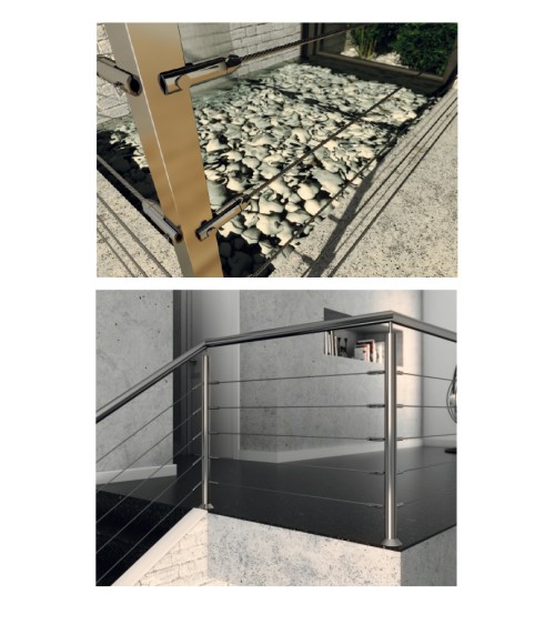 Terminal de Acero Inoxidable Apriete Rápido Horquilla para Cable 5 mm Diámetro