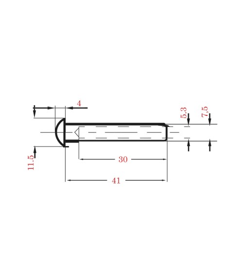 Terminal a Presión de Acero Inoixdable para Cable de 5 mm Diámetro