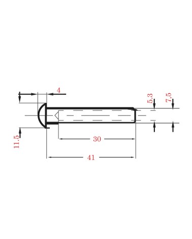 Terminal a Presión de Acero Inoixdable para Cable de 5 mm Diámetro