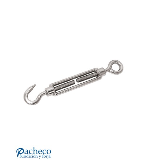 Tensor Gancho-Ojo DIN-1480 de Acero Inoxidable para Tensado de Cables en Barandillas de Inox