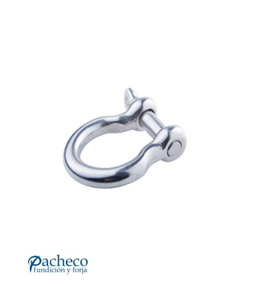 Grillete Recto Tipo D de Acero Inoxidable para Uniones de Cables