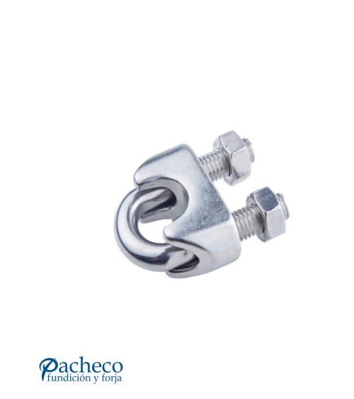 Sujetacable DIN-741 de Acero Inoxidable para Fijación de Cables de Acero