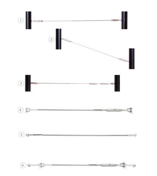 Terminal a Presión de Acero Inoixdable para Cable de 5 mm Diámetro