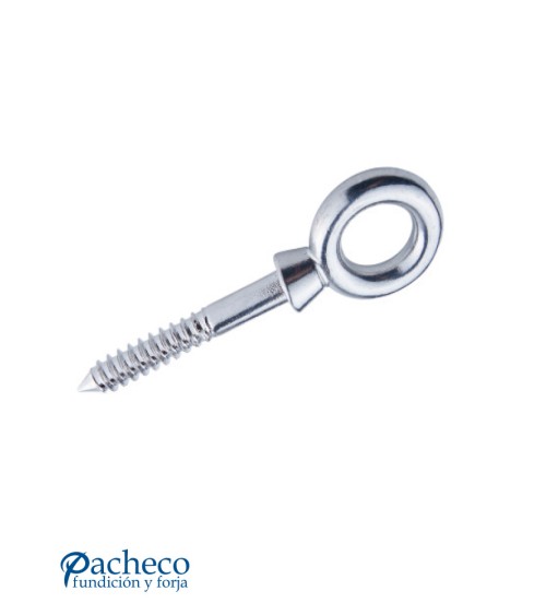 Hembrilla con Tirafondo de Acero Inoxidable