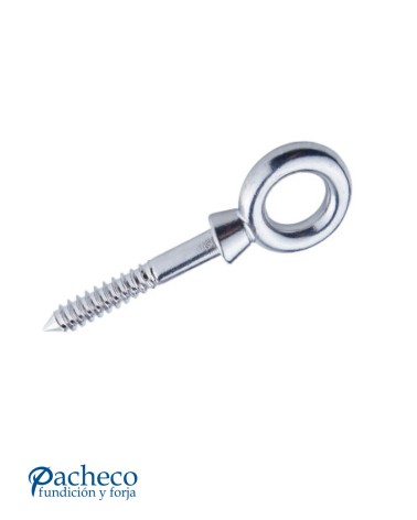 Hembrilla con Tirafondo de Acero Inoxidable