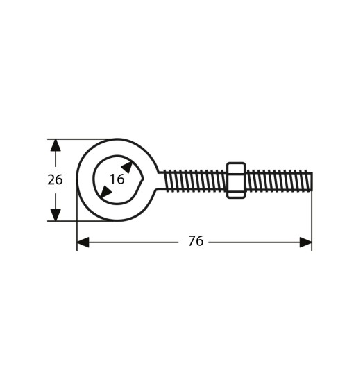 Hembrilla Soldada con Tuerca de Acero Inoxidable
