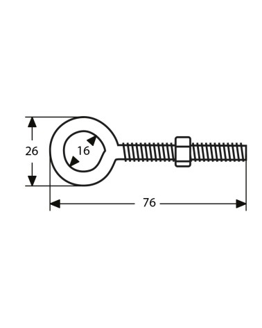 Hembrilla Soldada con Tuerca de Acero Inoxidable