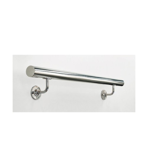 Soporte para Poste Redondo y M8 a Pared de Acero Inoxidable 316 Brillo y Satinado