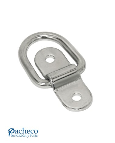 Asa Abatible con Placa de Acero Inoxidable para toldos y Puntos de Amarre