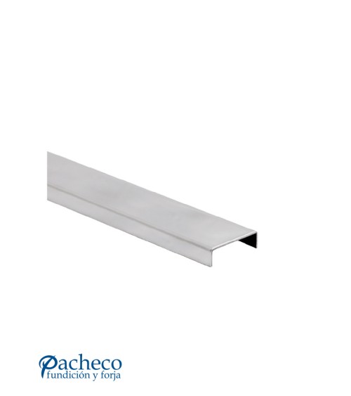 Pasamanos de Aluminio Anodizado para Barandillas de Cristal Acabado Brillo