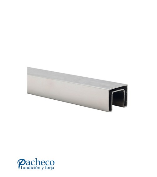 Pasamanos Cuadrado de Acero Inoxidable 316 Brillo y Satinado para Cristal