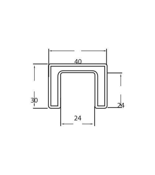 Pasamanos Cuadrado de Acero Inoxidable 316 Brillo y Satinado para Cristal