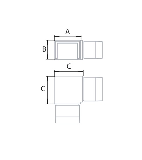 Tapón Cuadrado de Acero Inoxidable 316 Brillo y Satinado