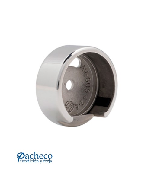 Tapón a Pared para Poste Redondo de Acero Inxoidable 316 Brillo y Satinado