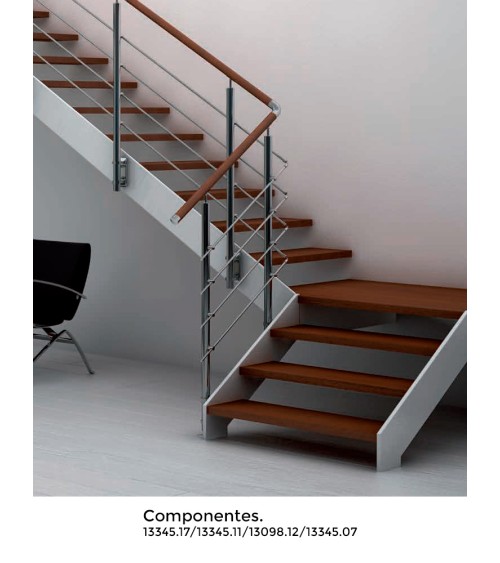 Pasamanos Redondo de Madera de Sapeli de 45 mm Diámetro para Barandillas y Escaleras Pasamanos Redondo de Madera de Sapeli de 45 mm Diámetro para Barandillas y Escaleras