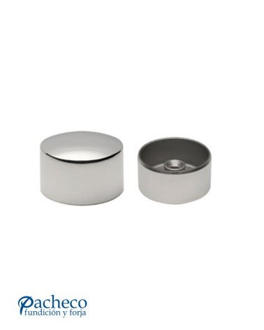Tapón a Presión de Acero Inoxidable 316 Brillo y Satinado para Pasamanos de Madera