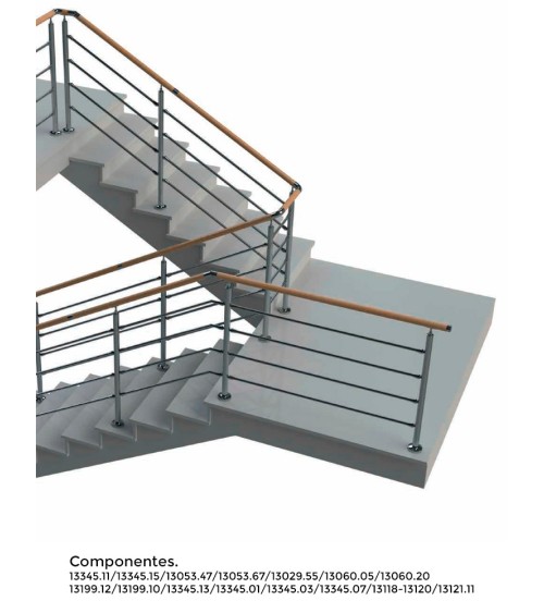 Tapón a Presión de Acero Inoxidable 316 Brillo y Satinado para Pasamanos de Madera Tapón a Presión de Acero Inoxidable 316 Brillo y Satinado para Pasamanos de Madera