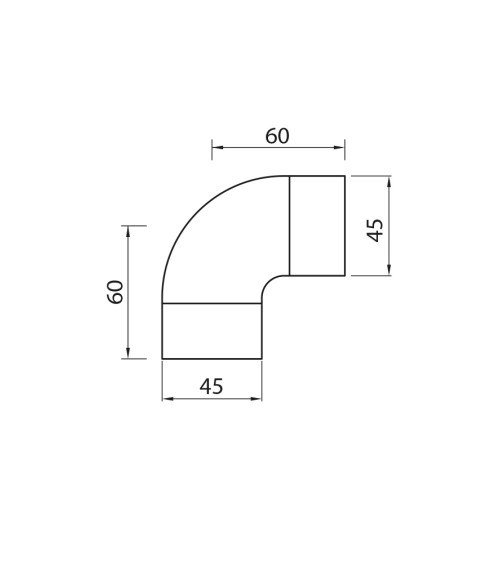 Codo 90º de Acero Inoxidable 316 Brillo y Satinado para Pasamanos de Madera