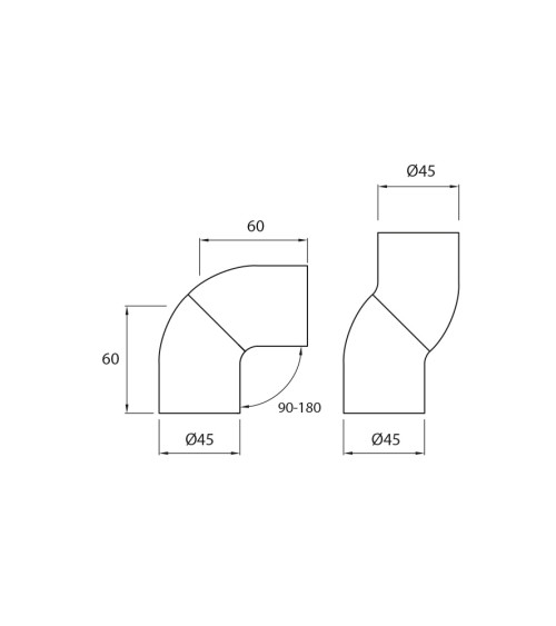 Codo Regulable 90º - 180 º de Acero Inoxidable 316 Brilo y Satinado para Pasamanos de Madera