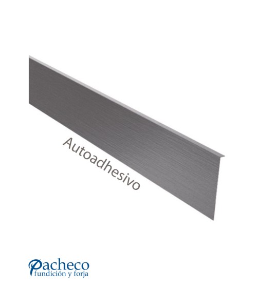 Embellecedor Autoadhesivo en Acero Inoxidable 316 para Perfil Superior de Barandillas de Vidrio Exterior