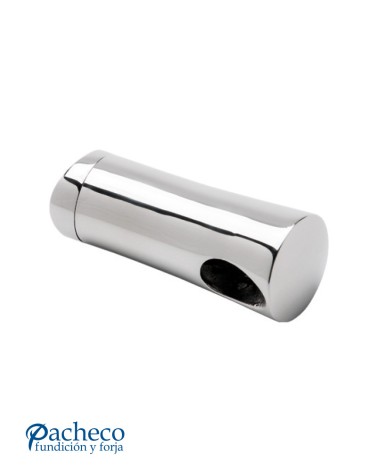 Conector de Acero Inoxidable 316 para Tubo y Varillas Redondo  12 mm Brillo y Satinado