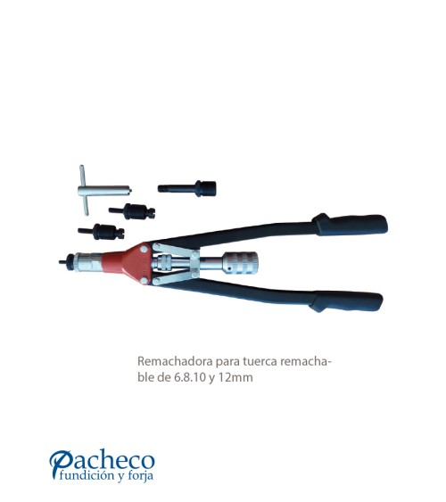 Remachadora Manual para Tuercas Remachables (M6, M8, M10, M12)