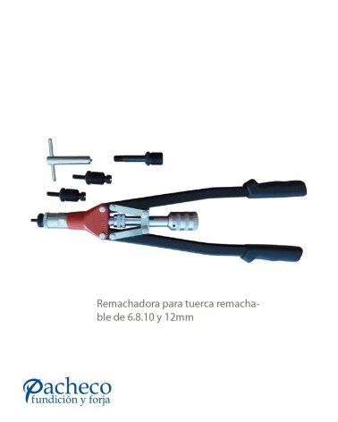 Remachadora Manual para Tuercas Remachables (M6, M8, M10, M12)