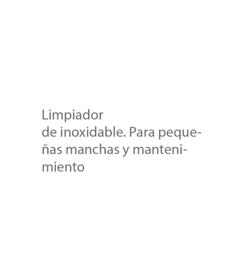 Limpiador de Acero Inoxidable (mantenimiento y brillo, 500 ml)