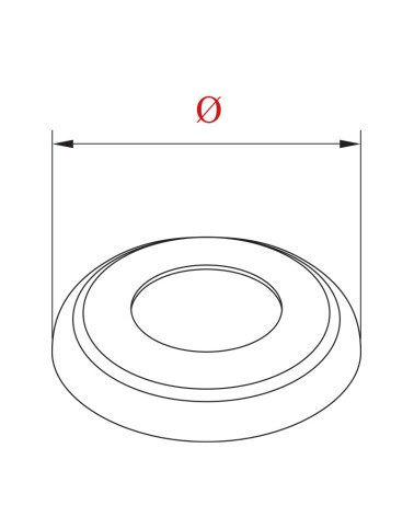 Embellecedor Redonda de Acero Inoxidable 316 Brillo y Satinado