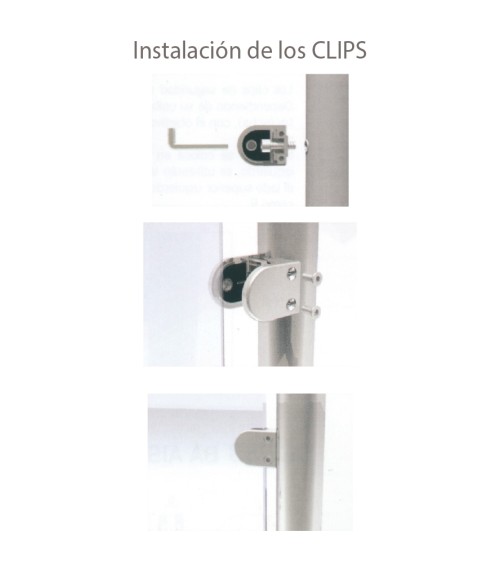 Pinza Cuadrada de Acero Inoxidable 316 Brillo y Satinado para Redondo 43 mm - 50.8 mm Pinza Cuadrada de Acero Inoxidable 316 Brillo y Satinado para Redondo 43 mm - 50.8 mm