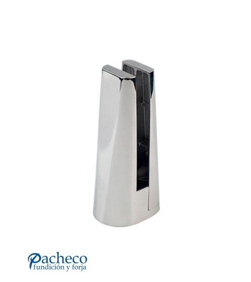 Pinza de Suelo en Acero Inoxidable 316 Brillo - Satinado - PVD Negro para Barandillas de Vidrio