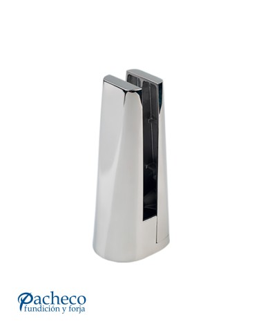 Pinza de Suelo en Acero Inoxidable 316 Brillo - Satinado - PVD Negro para Barandillas de Vidrio