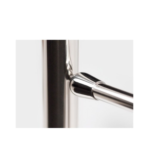 Poste Redondo 43 mm de Acero Inoxidable 316 Brillo y Satinado con Rosa Métrica M6 a 180º