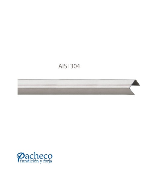Pletina en U de Acero Inoxidable 304 Brillo y Satinado para Pasamanos