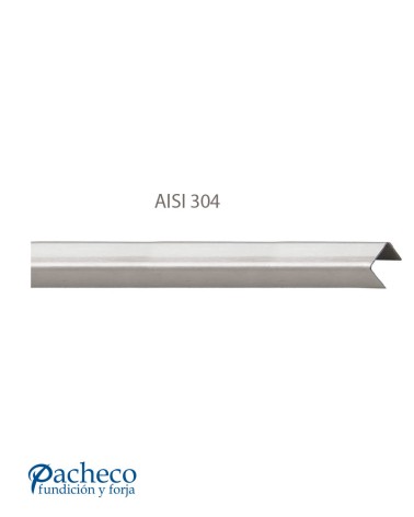 Pletina en U de Acero Inoxidable 304 Brillo y Satinado para Pasamanos