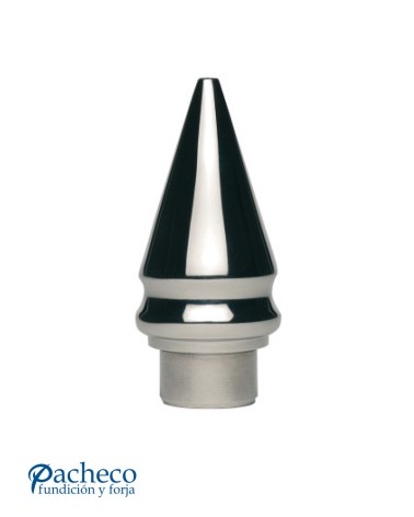 Remate Lanza de Acero Inoxidable 316 Brillo y Satinado para Poste Redondo 20 mm