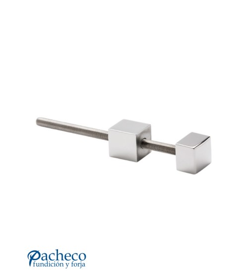 Soporte de Acero Inoxidable 316 Brillo y Satinado para Fijación de Poste Cuadrado