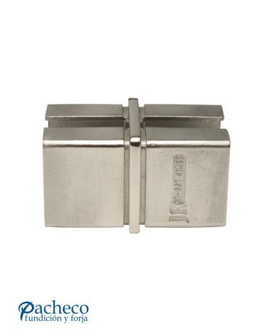 Empalme de Acero Inoxidable 316 para Postes Cuadrados 0 º Brillo y Satinado 40 mm