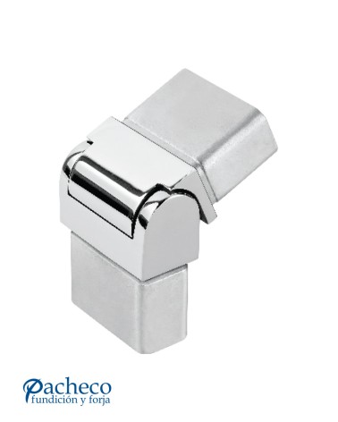 Codo de Acero Inoxidable 316 Regulable para Pletinas Brillo y Satinado 50X25 mm