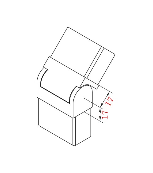 Codo de Acero Inoxidable 316 Regulable para Pletinas Brillo y Satinado 50X25 mm