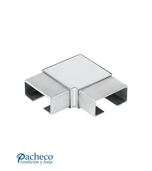 Codo de Acero Inoxidable 316 para Pletinas para Esquina Brillo y Satinado 50x25 mm