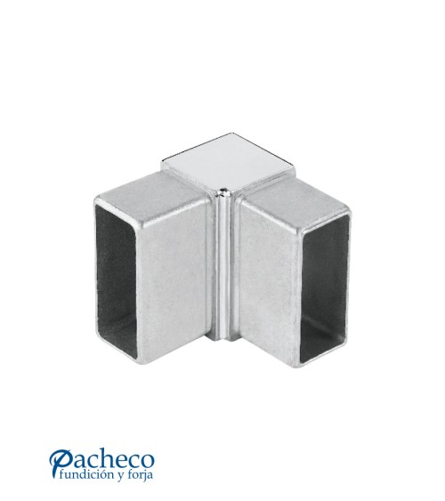 Codo de Acero Inoxidable 316 para Pletinas para Esquina Brillo y Satinado 50x25 mm