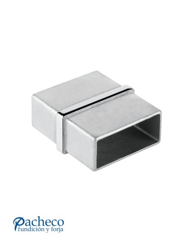 Empalme de Acero Inoxidable 316 para Pletinas 0 º Brillo y Satinado 50x25 mm