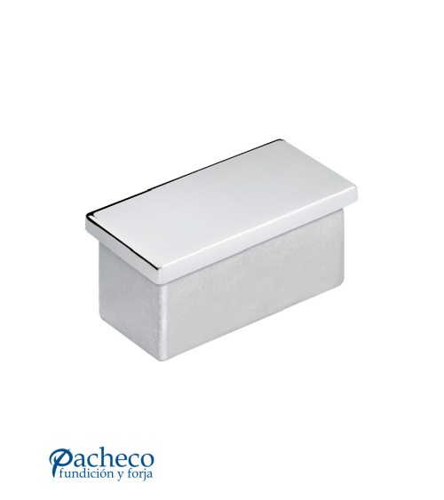 Tapón Rectangular de Aceo Inoxidable 316 Brillo y Satinado para Pletina
