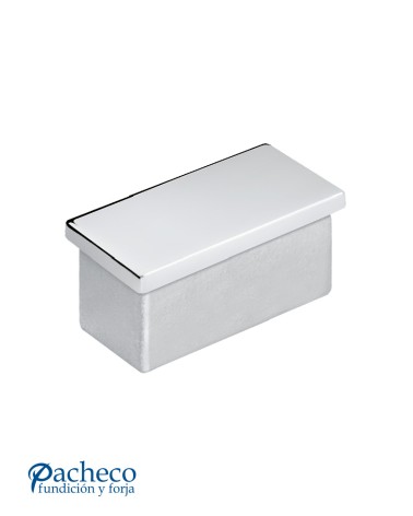 Tapón Rectangular de Aceo Inoxidable 316 Brillo y Satinado para Pletina