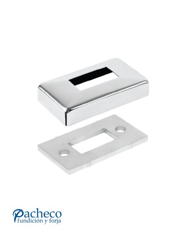 Embellecedor y Anclaje para Pletina de Acero Inxoidable 316 Brillo y Satinado